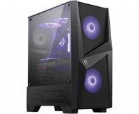 Case MSI MAG FORGE 100M MidiTower Not included ATX MicroATX MiniITX Colour Black MAGFORGE100M