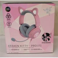 SALE OUT.  Razer Kraken V2 Pro, Kitty Edition   Razer Wired   Over-Ear   UNPACKED, USED, DIRTY, SCRATCHED RZ04-04510200-R3M1SO