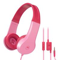Motorola   Kids Wired Headphones   Moto JR200   Over-Ear Built-in microphone   Over-Ear   3.5 mm plug   Pink 505537470993